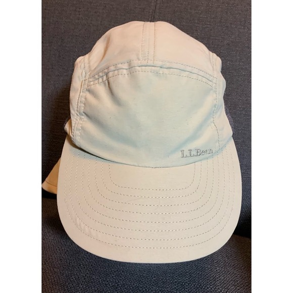 LL Bean Tan Hat Cap Hunting Fishing Duck Bill Safari Mens Sz Medium #506360 EUC! - Picture 9 of 9